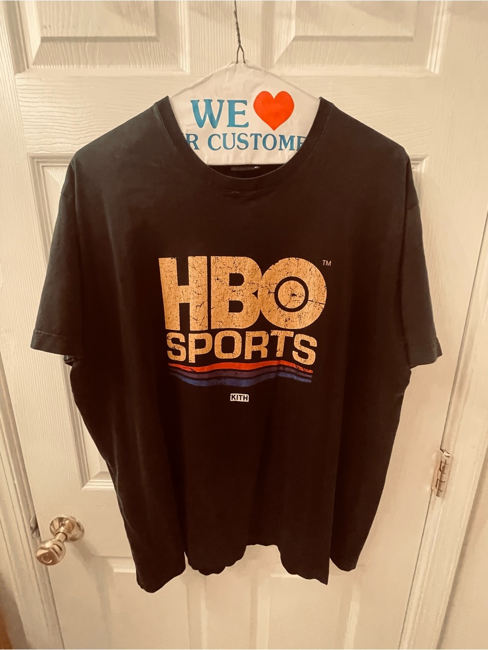 2 ITEM BUNDLE - KITH Teeshirts HBO Sports Black Graphic Tee - XL - Denim T-shirt